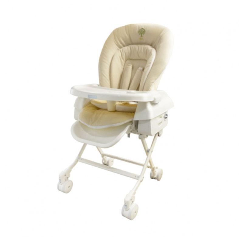 Baby Star 可活動輪高低餐椅-卡其色-Suchprice® 優價網