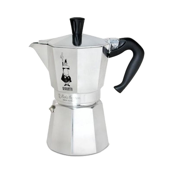 Bialetti Moka Aluminum Italian Mocha Coffee Maker - 3 cups