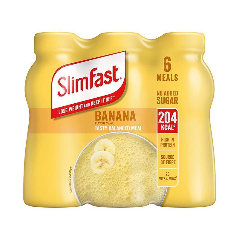 SlimFast Shake Multipack 代餐奶昔飲料 6 x 325 ml-Banana-Suchprice® 優價網