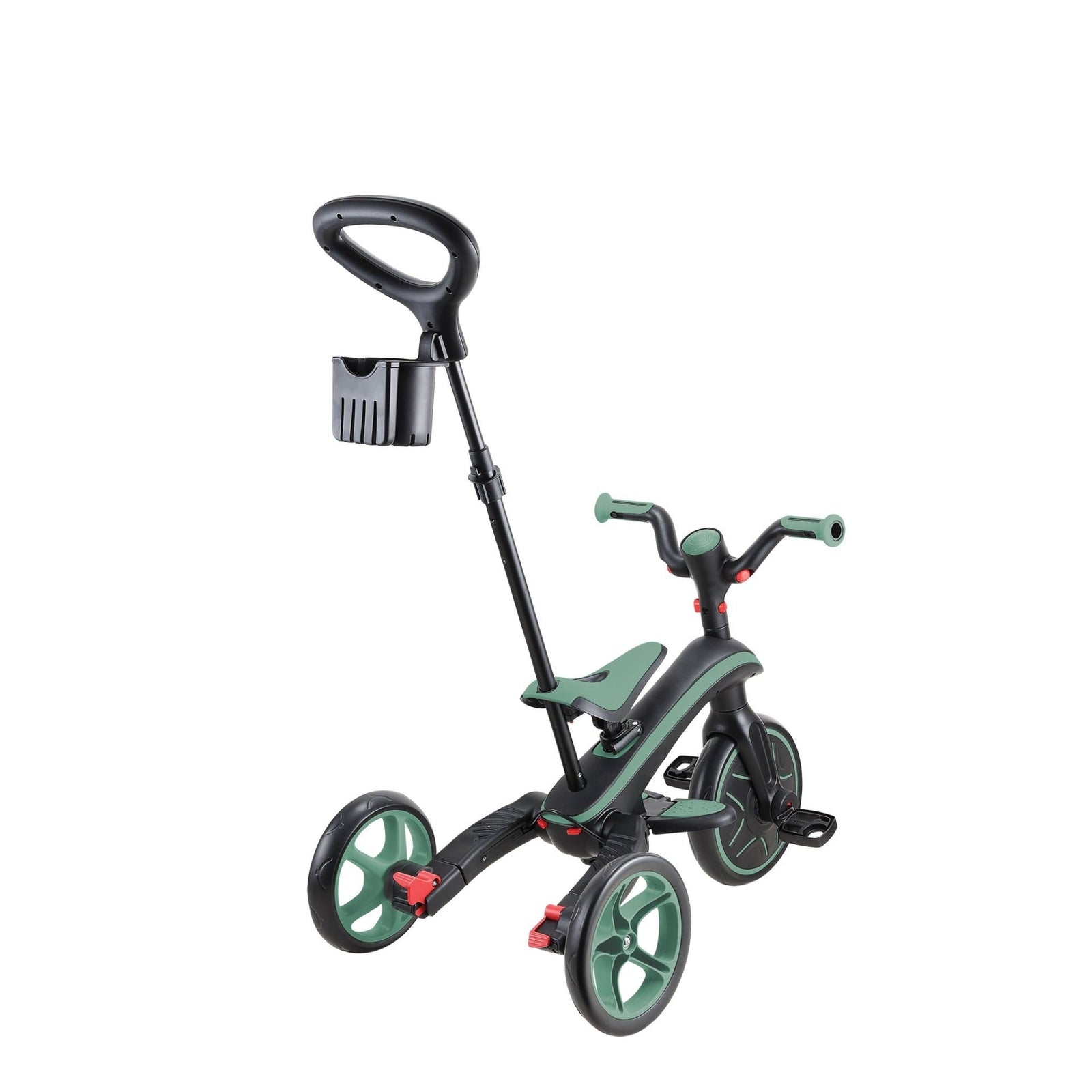 Globber Explorer Trike Foldable 4 in 1 可摺疊三輪車-Olive-Suchprice® 優價網