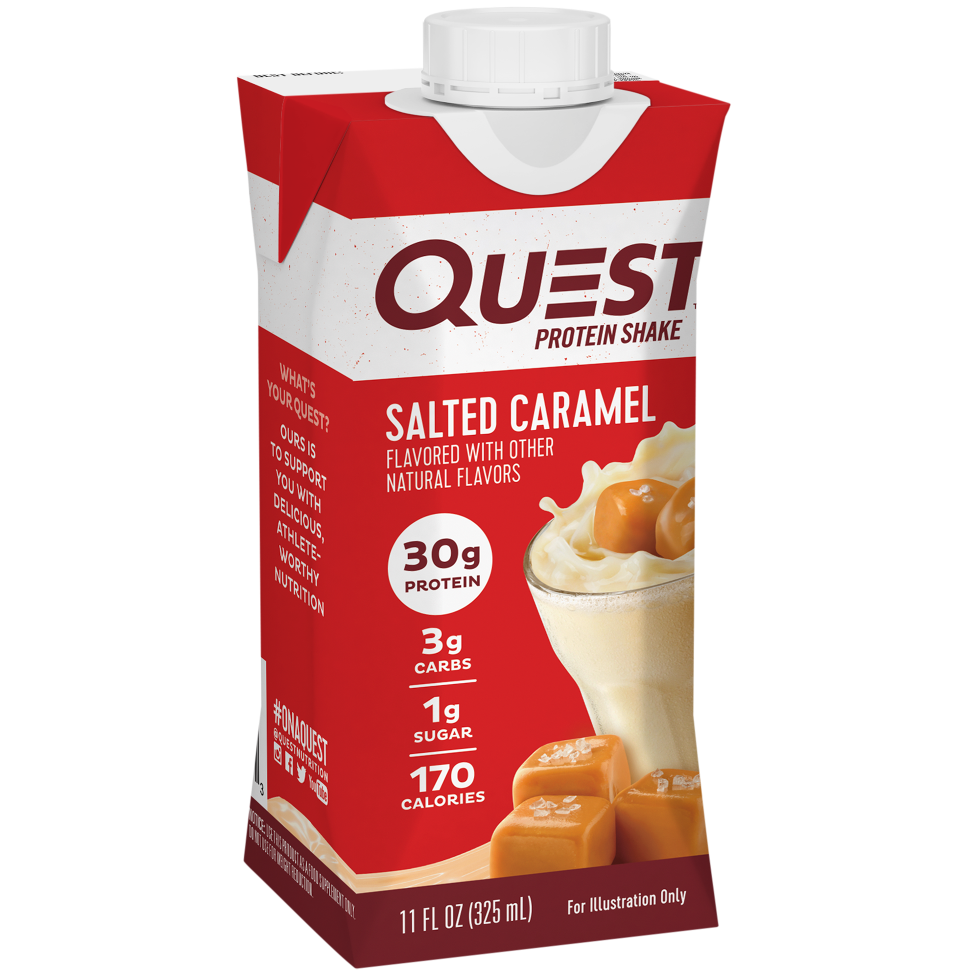Quest Nutrition Protein Shake 即飲奶昔 325ml-Salted Caramel-Suchprice® 優價網