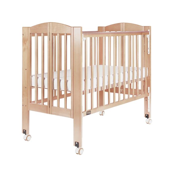 Baby Star Huggy 摺合嬰兒木床 (包括3”床褥)-原木色-Suchprice® 優價網
