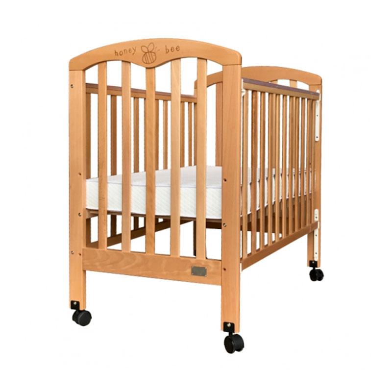 Baby Star Cozzi 嬰兒櫸木床 包括4"床褥-原木色-Suchprice® 優價網
