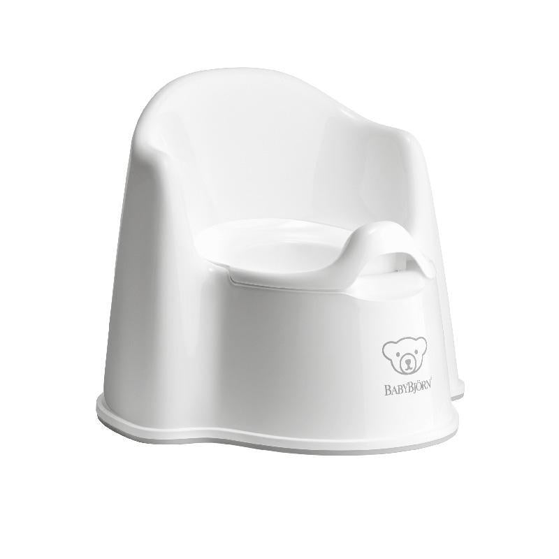 BabyBjörn Potty Chair 高背學習便廁 新版 瑞典品牌-White/Grey-Suchprice® 優價網