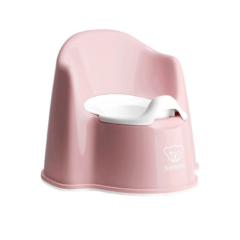 BabyBjörn Potty Chair 高背學習便廁 新版 瑞典品牌-Powder Pink/White-Suchprice® 優價網