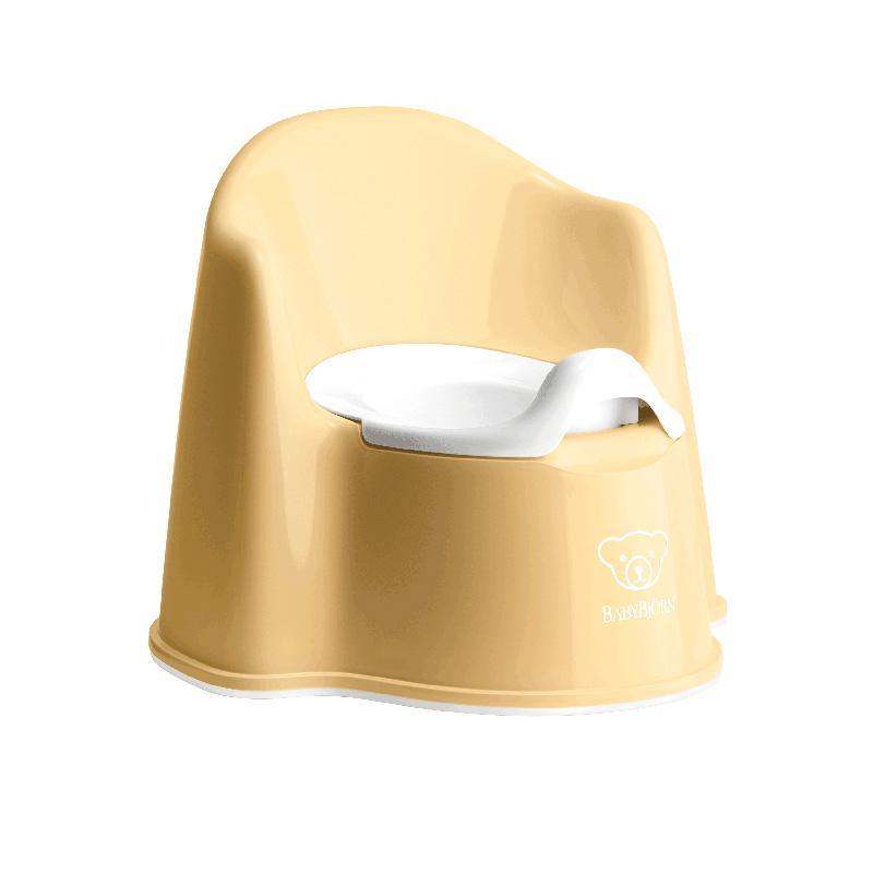 BabyBjörn Potty Chair 高背學習便廁 新版 瑞典品牌-Powder Yellow/White-Suchprice® 優價網