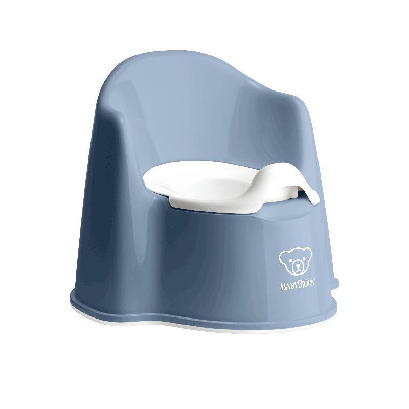 BabyBjörn Potty Chair 高背學習便廁 新版 瑞典品牌-Deep Blue/White-Suchprice® 優價網