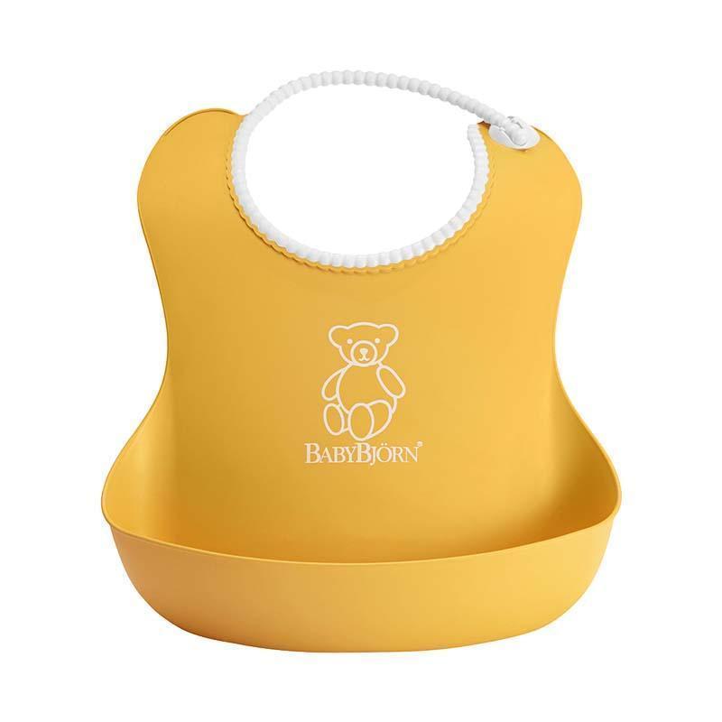BabyBjörn 軟膠防碎屑圍兜 瑞典品牌-黃色 Yellow-1個裝-Suchprice® 優價網