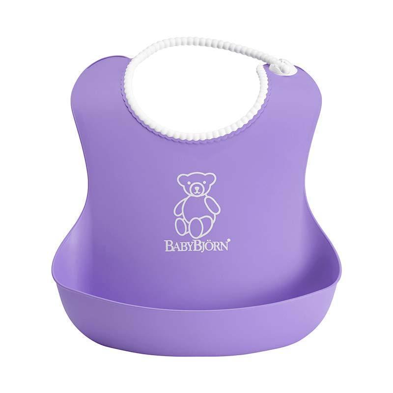 BabyBjörn 軟膠防碎屑圍兜 瑞典品牌-紫色 Purple-1個裝-Suchprice® 優價網