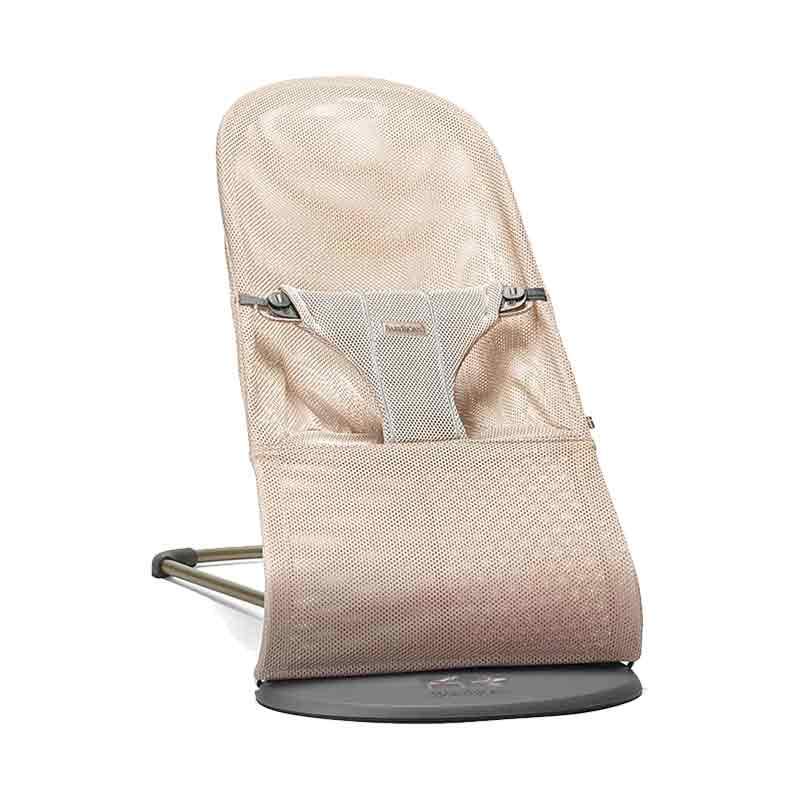BabyBjörn Bliss 嬰兒搖椅 瑞典製造-網布 Mesh-粉紅色 Pearly Pink-Suchprice® 優價網