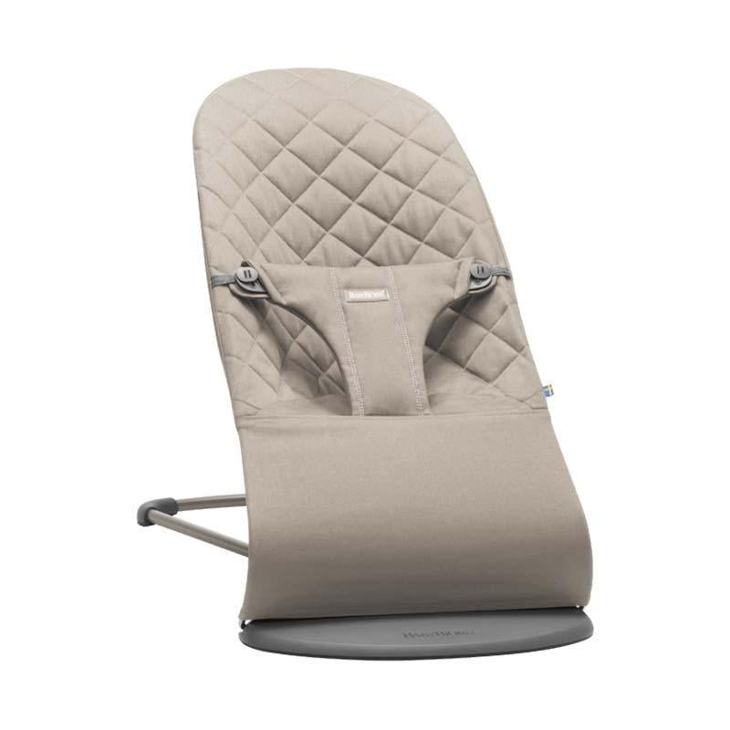 BabyBjörn Bliss 嬰兒搖椅 瑞典製造-純棉 Cotton-沙灰色 Sand Grey-Suchprice® 優價網