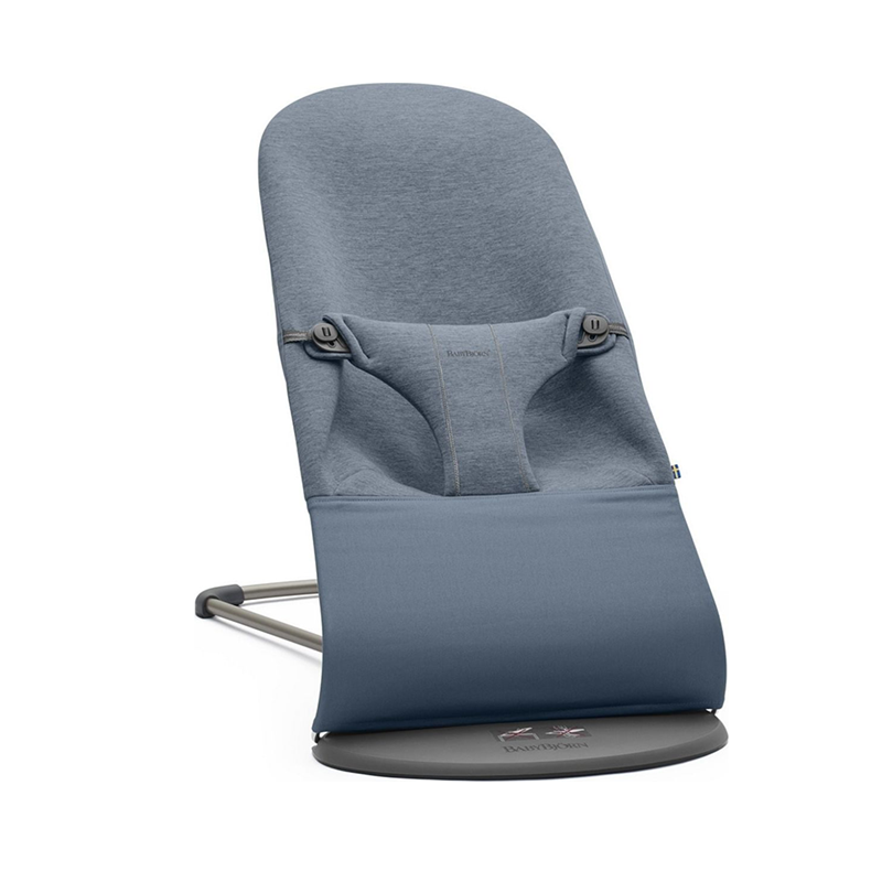 BabyBjörn Bliss 嬰兒搖椅 瑞典製造-3D Jersey-鴿子藍 Dove Blue-Suchprice® 優價網