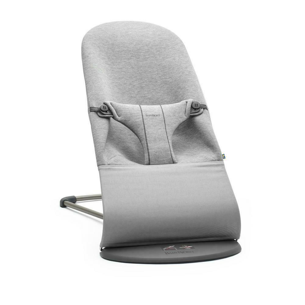 BabyBjörn Bliss 嬰兒搖椅 瑞典製造-3D Jersey-淺灰色 Light Grey-Suchprice® 優價網