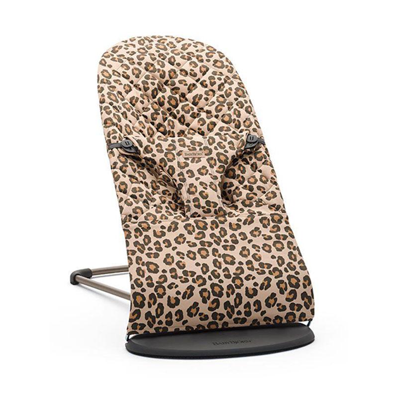 BabyBjörn Bliss 嬰兒搖椅 瑞典製造-純棉 Cotton-Beigi/Leopard-Suchprice® 優價網
