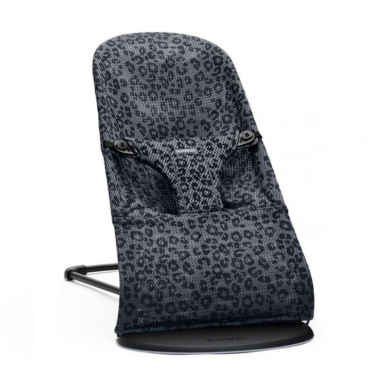 BabyBjörn Bliss 嬰兒搖椅 瑞典製造-網布 Mesh-Anthracite/Leopard-Suchprice® 優價網