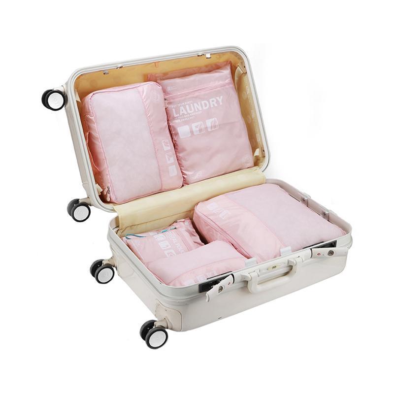 Botta Design 韓國品牌 旅行收納袋 7件裝-BABY PINK-Suchprice® 優價網