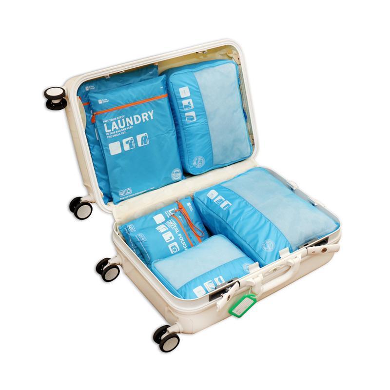 Botta Design 韓國品牌 旅行收納袋 7件裝-淺藍色 Blue-Suchprice® 優價網
