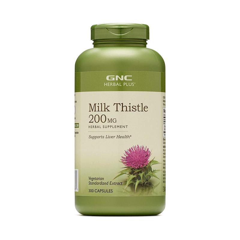 GNC Herbal Plus Milk Thistle 200mg 300 Capsules-Suchprice® 優價網
