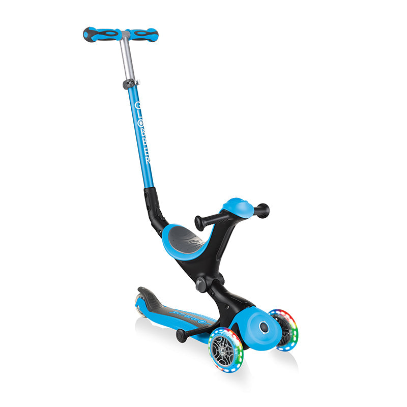 Globber GO.UP DELUXE LIGHTS 3輪摺疊式滑板車-SKY BLUE-Suchprice® 優價網