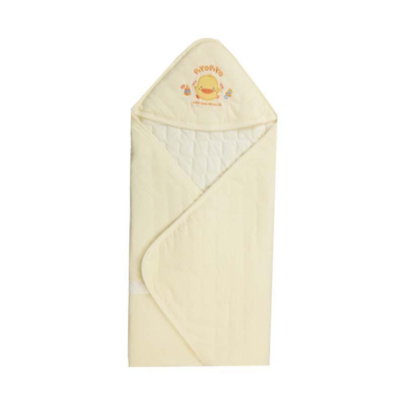 黃色小鴨 PiyoPiyo 夏季刺繡包巾 台灣製-黃色 Yellow-Suchprice® 優價網