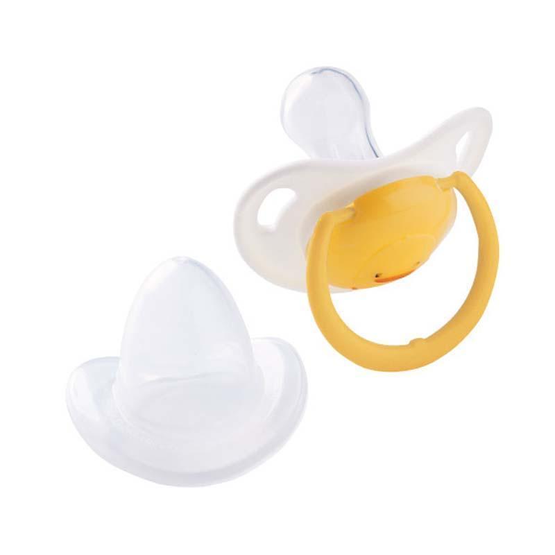黃色小鴨 PiyoPiyo 拇指型造型安撫奶嘴 台灣品牌-Suchprice® 優價網