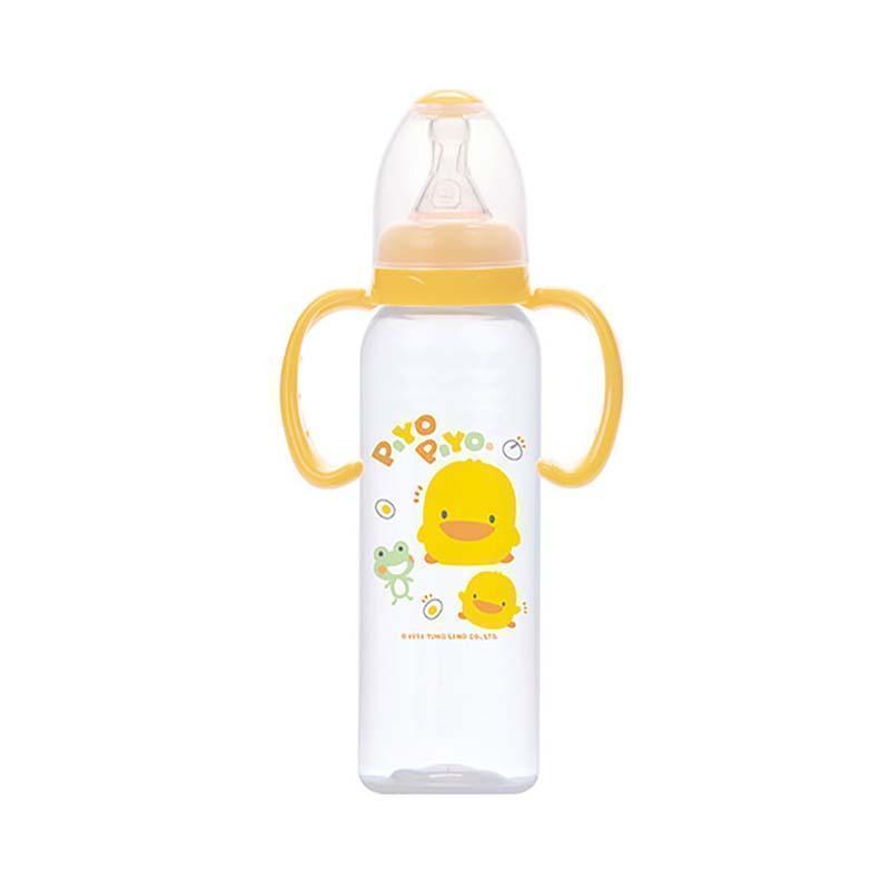 黃色小鴨 PiyoPiyo 黃鴨學習型握把PP奶瓶 台灣製 240ml-Suchprice® 優價網