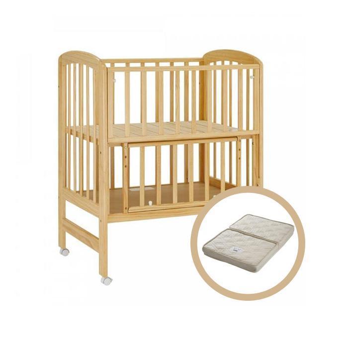Katoji 高身迷你嬰兒床 日本進口-自然色-床架-Suchprice® 優價網