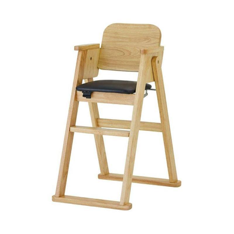 Katoji 可摺疊兒童餐椅 日本進口-自然色-Suchprice® 優價網