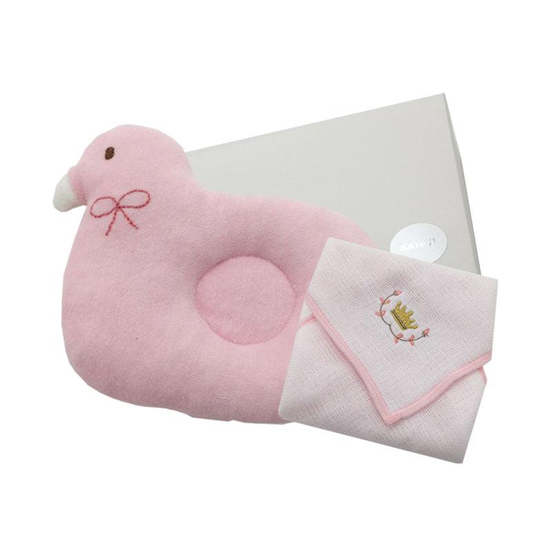 Katoji 嬰兒授乳枕 和哂五重紗布手帕 禮品套裝 日本進口-粉紅色-Suchprice® 優價網