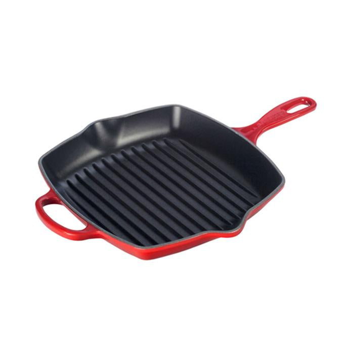 Le Creuset Square Skillet Grill-26CM-Cherry Red-Suchprice® 優價網