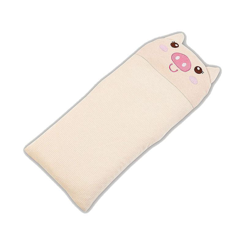 Lenny World 天然彩棉針織嬰兒枕頭 可愛小豬-Suchprice® 優價網