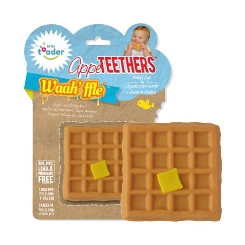 Little toader appeTEETHERS 3D食物造型嬰兒牙膠玩具-窩夫格仔餅-Suchprice® 優價網