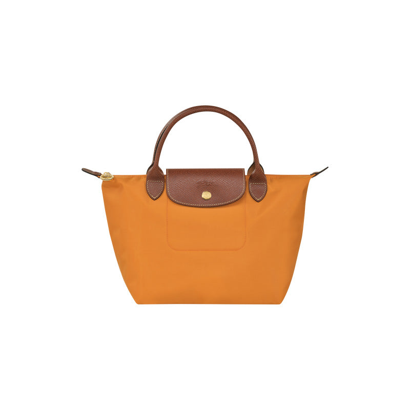 LongChamp Le Pliage Original 原創系列可摺疊手提袋短柄S碼-025 Orange-Suchprice® 優價網
