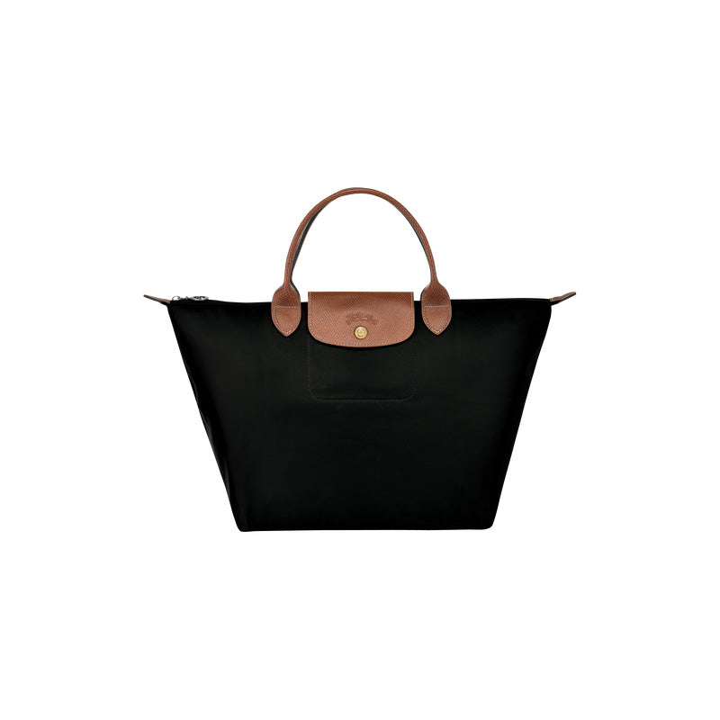 LongChamp Le Pliage Original 原創系列可摺疊手提袋短柄M碼-001 Black-Suchprice® 優價網