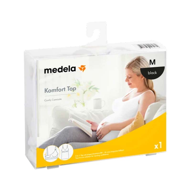 MEDELA Comfort top Nursing Bra 孕婦/哺乳上衣 黑色-M-Suchprice® 優價網