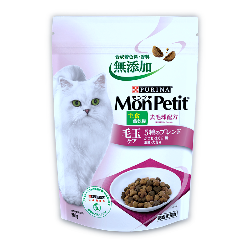 Monpetit 主食貓乾糧去毛球配方600克-去毛球配方-Suchprice® 優價網