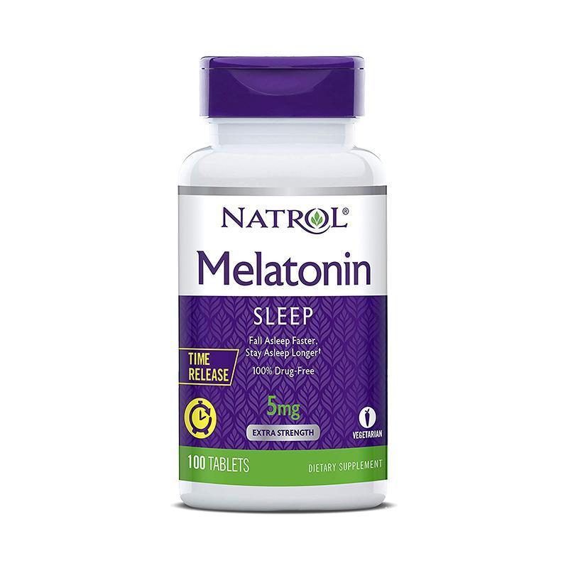 Natrol Melatonin Time Release Tablets 5mg 100 Count-Suchprice® 優價網