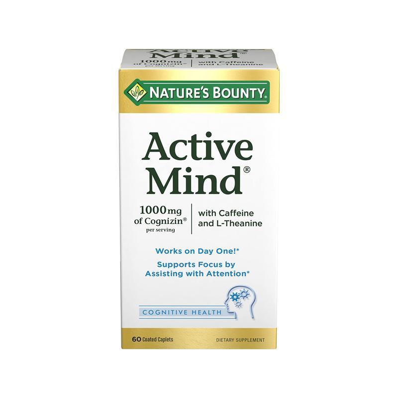 Nature's Bounty Active Mind 60 Coated Caplets-Suchprice® 優價網
