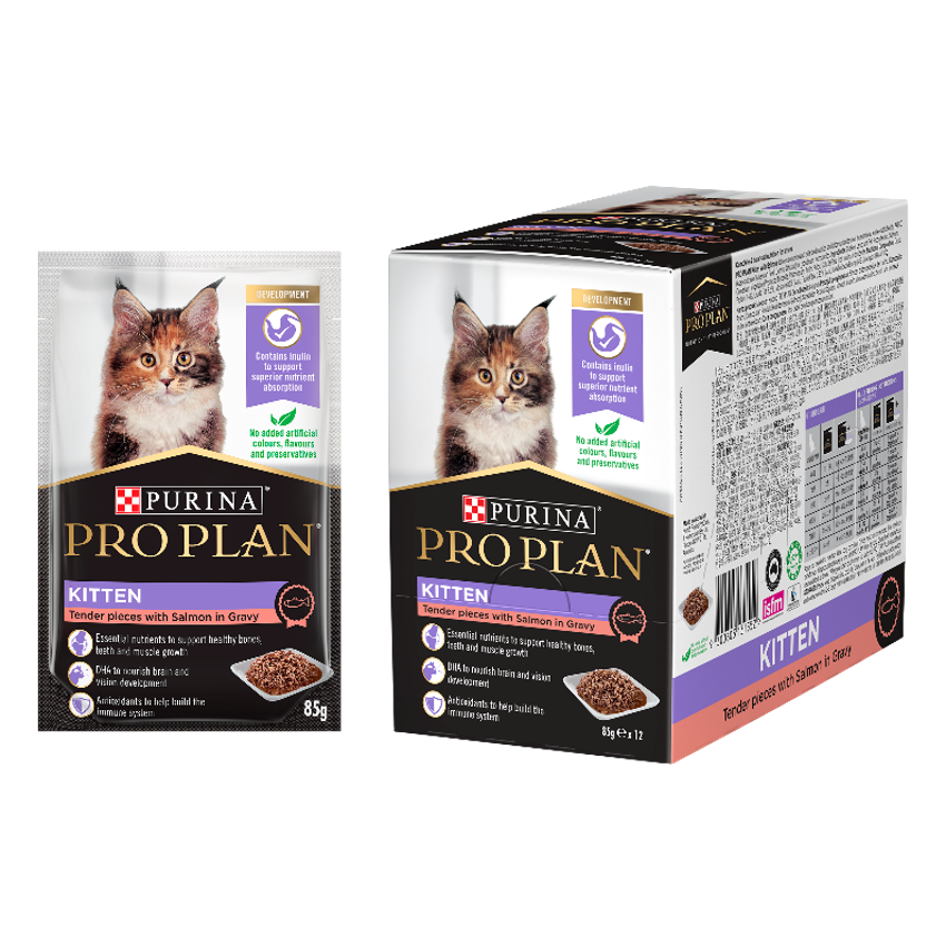 PRO PLAN 濕糧幼貓配方 醬汁三文魚 85g-1包-Suchprice® 優價網