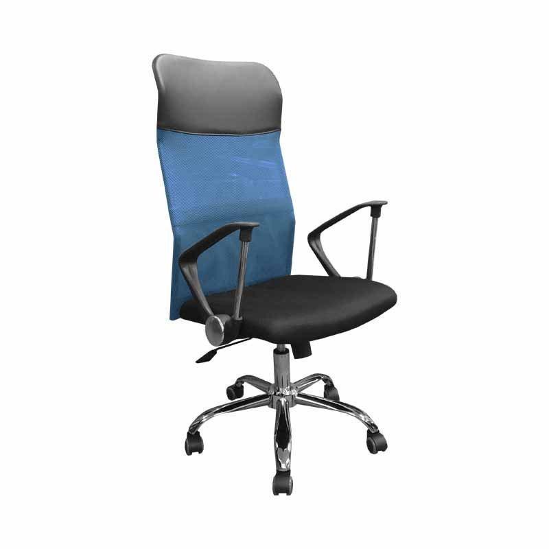 ProWork® 903 辦公椅 電腦椅 鋼腳-藍色 Blue-自己裝(紙箱包裝)-Suchprice® 優價網