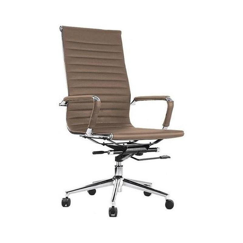 ProWork® 906A 辦公椅 電腦椅 電鍍鋼腳-褐-不組裝-Suchprice® 優價網