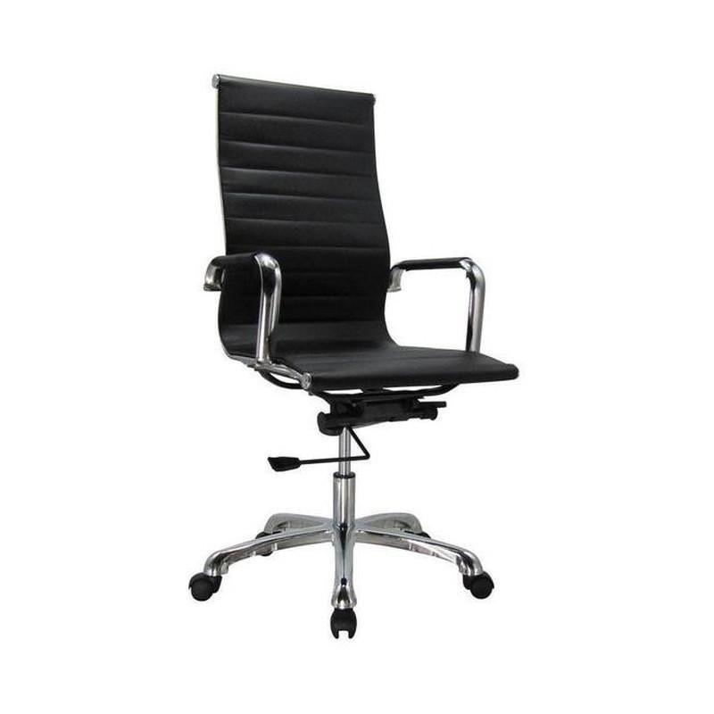 ProWork® 906A 辦公椅 電腦椅 電鍍鋼腳-黑色 Black-自己裝(紙箱包裝)-Suchprice® 優價網
