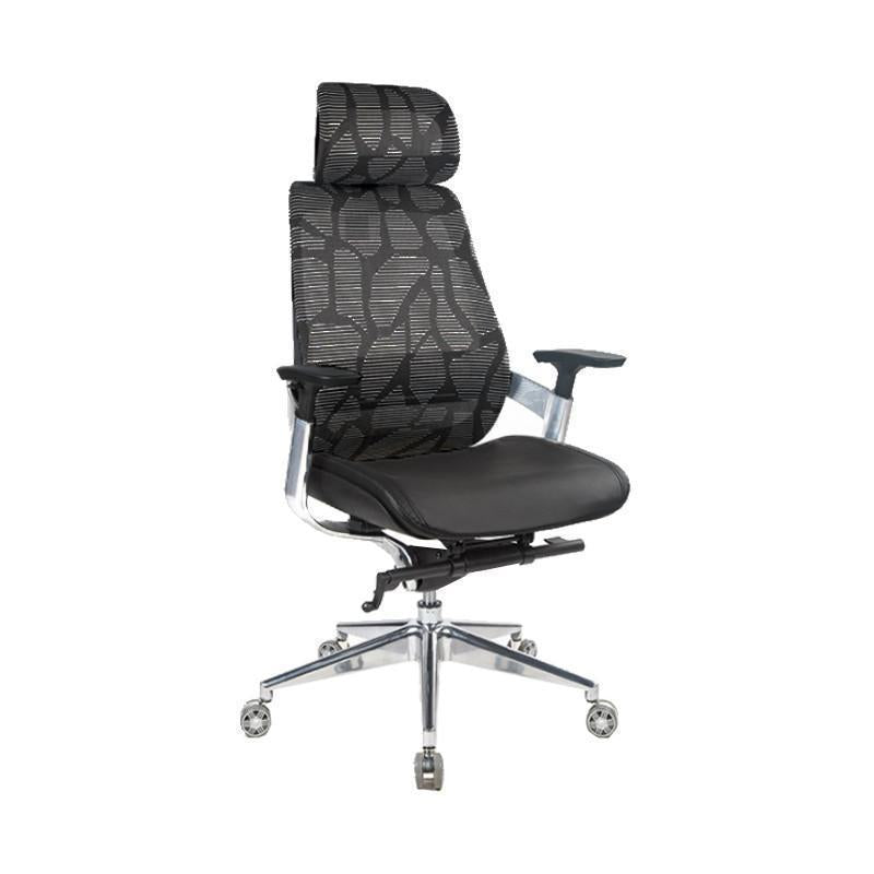 ProWork® BN03 人體工學辦公椅 電腦椅 鋁合金腳-黑色 Black-自己裝(紙箱包裝)-Suchprice® 優價網