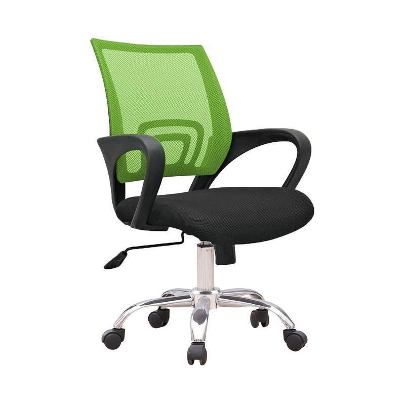 ProWork® C12 辦公椅 電腦椅 電鍍鋼腳-綠色 Green-自己裝(紙箱包裝)-Suchprice® 優價網