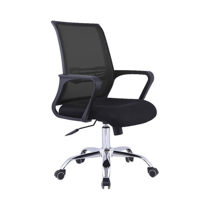 ProWork® C30 辦公椅 電腦椅 電鍍鋼腳-黑色 Black-自己裝(紙箱包裝)-Suchprice® 優價網