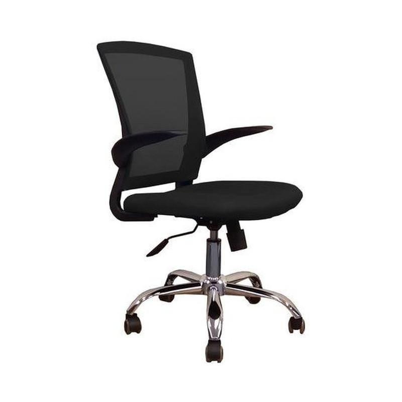 ProWork® C43 辦公椅 電腦椅 電鍍鋼腳-黑色 Black-自己裝(紙箱包裝)-Suchprice® 優價網