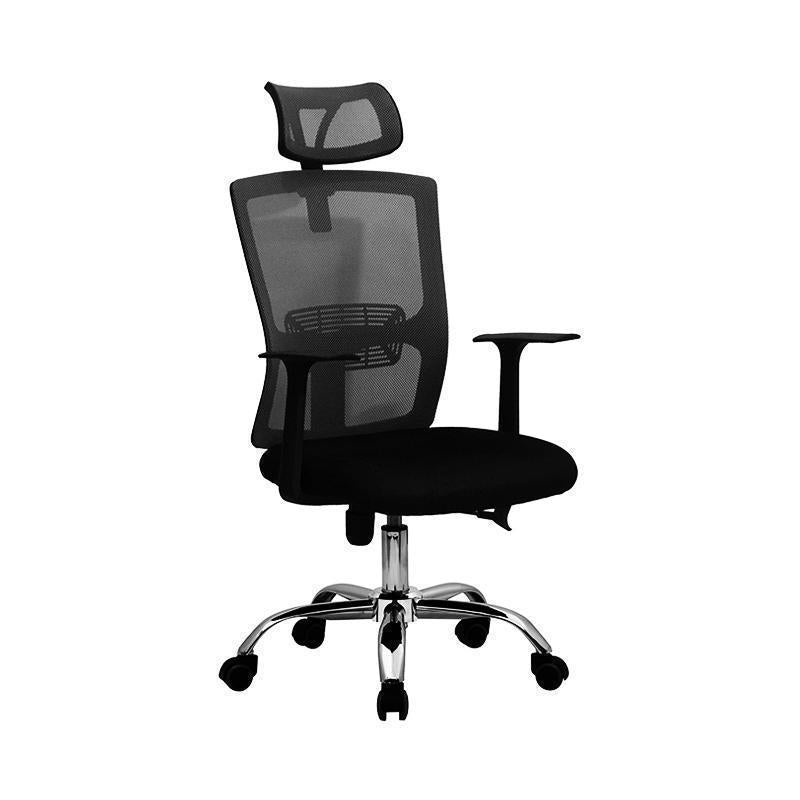 ProWork® D37 辦公椅 電腦椅 電鍍鋼腳-黑色 Black-自己裝(紙箱包裝)-Suchprice® 優價網