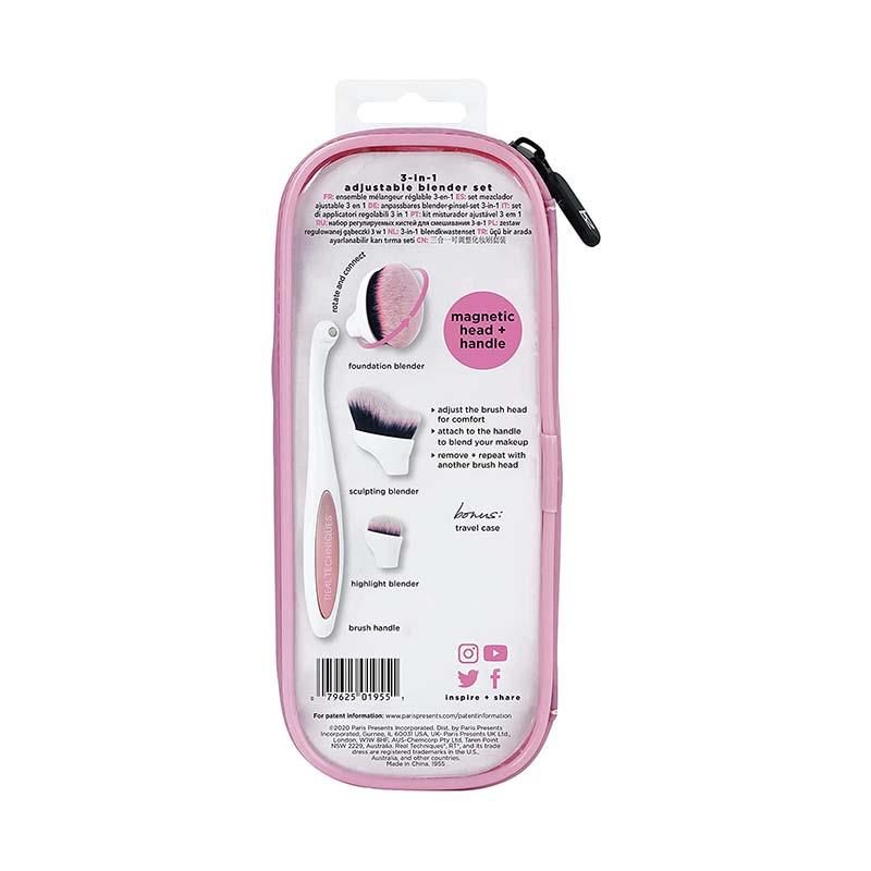 Real Techniques 3合1可轉掃頭旅行3件套裝連收納袋 Cruelty-free-Suchprice® 優價網