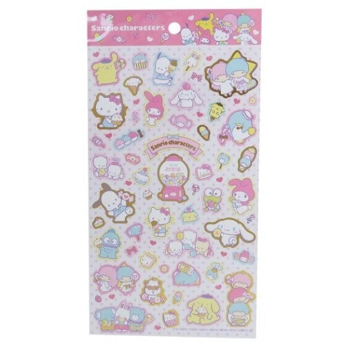 日本正版直送 Sanrio卡通人物燙金貼紙 Fancy Mix-Mix-Suchprice® 優價網
