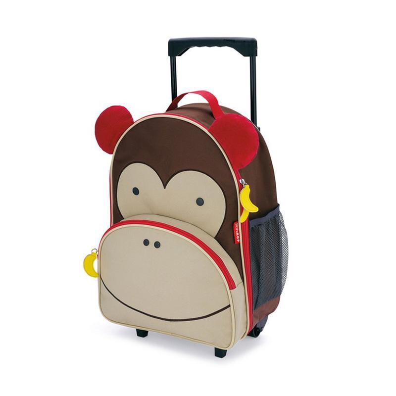 Skip Hop ZOO Kids Rolling Luggage 可愛動物園小孩專用行李箱 3歲以上 美國品牌-猴子-Suchprice® 優價網